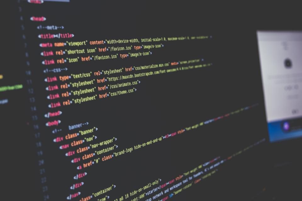 Illustrative photograph of coding Programming